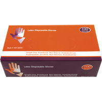 Industrial Grade Gloves, Medium, Latex, Powdered, White Helyx Safety & Industrial Supplies
