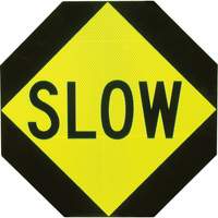 Double-Sided "Stop/Slow" Traffic Control Sign Helyx Safety & Industrial Supplies