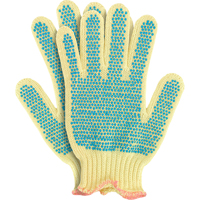 Gants en tricot avec pois, Taille Petit/7, Calibre 7, Rev&ecirc;tement PVC, Enveloppe en Kevlar, ANSI/ISEA 105 niveau 2 Helyx Safety & Industrial Supplies