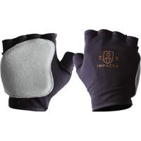 Anti-Impact Fingerless Right-Hand Glove, X-Small, Split Leather Palm, Slip-On Cuff Helyx Safety & Industrial Supplies