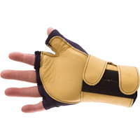 Gants de protection sup&eacute;rieure contre les impacts & les microtraumarismes r&eacute;p&eacute;t&eacute;s, main droite, Taille T-petit, Paume Cuir fleur Helyx Safety & Industrial Supplies