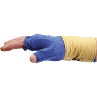 Doublure de gant sans doigts avec retenue au poignet, Taille T-petit, Paume Poly-coton Helyx Safety & Industrial Supplies