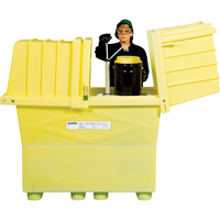 Poly-Safeypacks&reg; Plus Without Drain, 60.25" L x 34.5" W x 64" H, 1200 lbs. Load Capacity Helyx Safety & Industrial Supplies