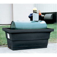 Poly-Tank&reg; Containment Unit 275 With Drain, 82.3" L x 45" W x 35.3" H, 275 US gal. Capacity Helyx Safety & Industrial Supplies