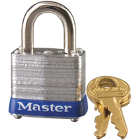 Cadenas &agrave; goupilles, Cl&eacute;s identiques, Acier lamin&eacute;, Largeur de 1-1/8" Helyx Safety & Industrial Supplies