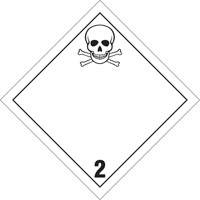 Plaque-&eacute;tiquette TMD gaz toxique, Plastique Helyx Safety & Industrial Supplies
