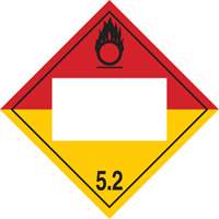 Plaque-&eacute;tiquette TMD peroxyde organique, Plastique Helyx Safety & Industrial Supplies