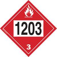 Plaque-&eacute;tiquette TMD 1203 pour liquide inflammable essence & essence-alcohol, Plastique Helyx Safety & Industrial Supplies