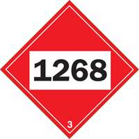 Plaque-&eacute;tiquette TMD 1268 pour distillats de p&eacute;trole, Plastique Helyx Safety & Industrial Supplies