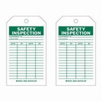 &eacute;tiquettes d'inspection de s&eacute;curit&eacute;, Polyester, 4" la x 7" h, Anglais Helyx Safety & Industrial Supplies