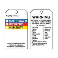 &eacute;tiquettes auto-plastifiantes du droit &agrave; l'information, Polyester, 3" la x 5-3/4" h, Anglais Helyx Safety & Industrial Supplies