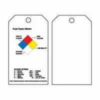 &eacute;tiquettes auto-plastifiantes du droit &agrave; l'information, Polyester, 3" la x 5-3/4" h, Anglais Helyx Safety & Industrial Supplies