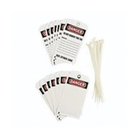&eacute;tiquettes auto-plastifiantes pour la pr&eacute;vention des accidents, Polyester, 3" la x 5-3/4" h, Anglais Helyx Safety & Industrial Supplies