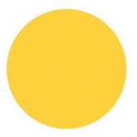 Round Write-On Labels, Circle, 1.5" L x 1.5" W, Yellow Helyx Safety & Industrial Supplies