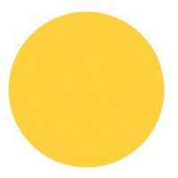 Round Write-On Labels, Circle, 3" L x 3" W, Yellow Helyx Safety & Industrial Supplies