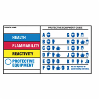 &eacute;tiquettes de protection pour &eacute;quipement, Polyester, Feuille, 5" lo x 3" la Helyx Safety & Industrial Supplies