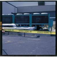 Ruban pour barricade, Anglais, 3" la x 200' lo, 3 mils, Noir sur jaune Helyx Safety & Industrial Supplies