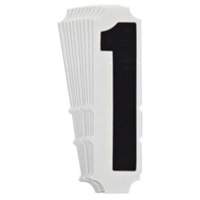 &eacute;tiquettes de lettres et chiffres gothiques individuels Quick-Align, 1, 4" h, Noir Helyx Safety & Industrial Supplies