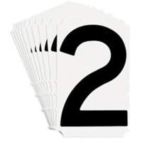 &eacute;tiquettes de lettres et chiffres gothiques individuels Quick-Align, 2, 4" h, Noir Helyx Safety & Industrial Supplies