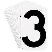 &eacute;tiquettes de lettres et chiffres gothiques individuels Quick-Align, 3, 4" h, Noir Helyx Safety & Industrial Supplies