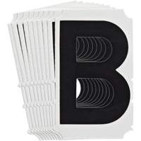 &eacute;tiquettes de lettres et chiffres gothiques individuels Quick-Align, B, 4" h, Noir Helyx Safety & Industrial Supplies