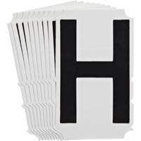 &eacute;tiquettes de lettres et chiffres gothiques individuels Quick-Align, H, 4" h, Noir Helyx Safety & Industrial Supplies