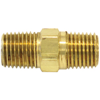 RACCORD HEXAGONAL,1/4"-1/4"NPT,LAITON, Laiton Helyx Safety & Industrial Supplies
