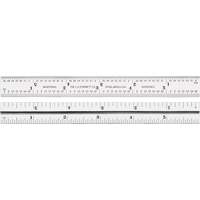 Junior Combination Squares, 6" L, 8/100" Graduations, Steel, Satin Helyx Safety & Industrial Supplies