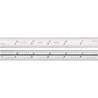 Junior Combination Squares, 6" L, Steel, Satin Helyx Safety & Industrial Supplies