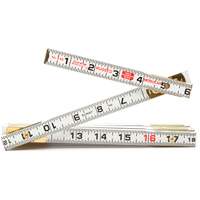 R&egrave;gle de maçon Red End, 6' lo, Bois, Graduations de 1/16" Helyx Safety & Industrial Supplies