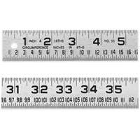 R&egrave;gle de circonf&eacute;rence pour ferblantier, 4' lo, Acier, Graduations de 1/16" Helyx Safety & Industrial Supplies