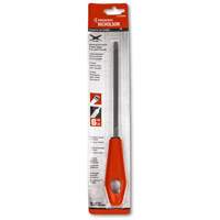 Extra Slim Taper File with Red Handle, Triangle, 6", Single Helyx Safety & Industrial Supplies