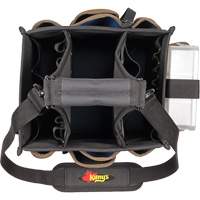 Large Electrical & Maintenance Tool Carrier, Polyester, 23 Pockets, Black Helyx Safety & Industrial Supplies