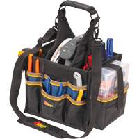 Large Electrical & Maintenance Tool Carrier, Polyester, 23 Pockets, Black Helyx Safety & Industrial Supplies