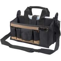 Center Tray Tool Bag, Canvas, 16 Pockets, Black Helyx Safety & Industrial Supplies