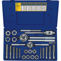Hanson&reg; Fractional Tap & Hex Die Set, 25 Pieces Helyx Safety & Industrial Supplies