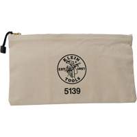 Pochette pour outils avec fermeture &agrave; glissi&egrave;re, Toile, 1 pochettes, Beige Helyx Safety & Industrial Supplies