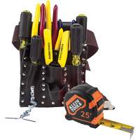 ENS OUTILS ELECTRICIEN A/POCHETTE CEINTURE, Cuir, Blanc Helyx Safety & Industrial Supplies