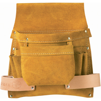 Porte-outils, Porte-clous & vis, Cuir, 6 Poches Helyx Safety & Industrial Supplies