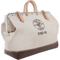 Sac &agrave; outils robuste de 18", Toile, 1 pochettes, Beige Helyx Safety & Industrial Supplies