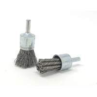 Brosse mont&eacute;e &agrave; fils ondul&eacute;s, 3/4" dia., dia. Des fils 0,014", Tige 1/4" Helyx Safety & Industrial Supplies