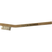 Small Cleaning Scratch Brushes, Stainless Steel, 3 x 7 Wire Rows, 7-3/4" Long Helyx Safety & Industrial Supplies