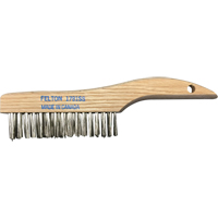 Shoe Handle Scratch Brushes, Stainless Steel, 4 x 16 Wire Rows, 10" Long Helyx Safety & Industrial Supplies