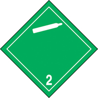 &eacute;tiquettes d'exp&eacute;dition TMD, Classe 2,2, Gaz ininflammables & non-toxiques, Papier Helyx Safety & Industrial Supplies