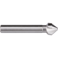 Fraise &agrave; queue droite, 6,3 mm, Acier rapide, Angle de 82°, 3 cannelures Helyx Safety & Industrial Supplies
