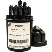Heavy-Duty Drill Bit Set , 29 Pieces, High Speed Steel Helyx Safety & Industrial Supplies