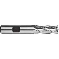 Fraise en bout C615, 3/4" dia., 4 cannelures, Acier rapide Helyx Safety & Industrial Supplies