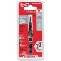 #1 Shockwave Impact Duty Step Drill Bit, 1/2" - 1-1/8" , 1/32" Increments, Titanium Helyx Safety & Industrial Supplies