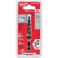 #2 Shockwave Impact Duty Step Drill Bit, 3/16" - 1/2" , 1/16" Increments, Titanium Helyx Safety & Industrial Supplies