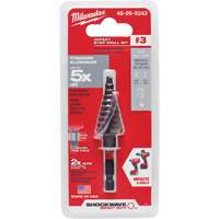 #3 Shockwave Impact Duty Step Drill Bit, 3/16" - 3/4" , 1/16" Increments, Titanium Helyx Safety & Industrial Supplies